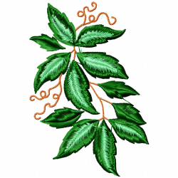 Flowers And Tree Embroidery Design 8